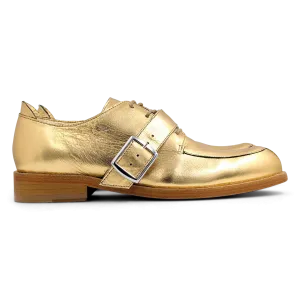 Overstrap Shoe in Gold