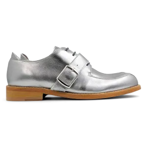 Overstrap Shoe in Silver