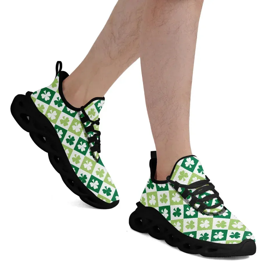 Personalized Leprechaun Lucky Sneakers, Custom Stylish St. Patrick’s Day Shoes, Comfortable Unisex Shoes