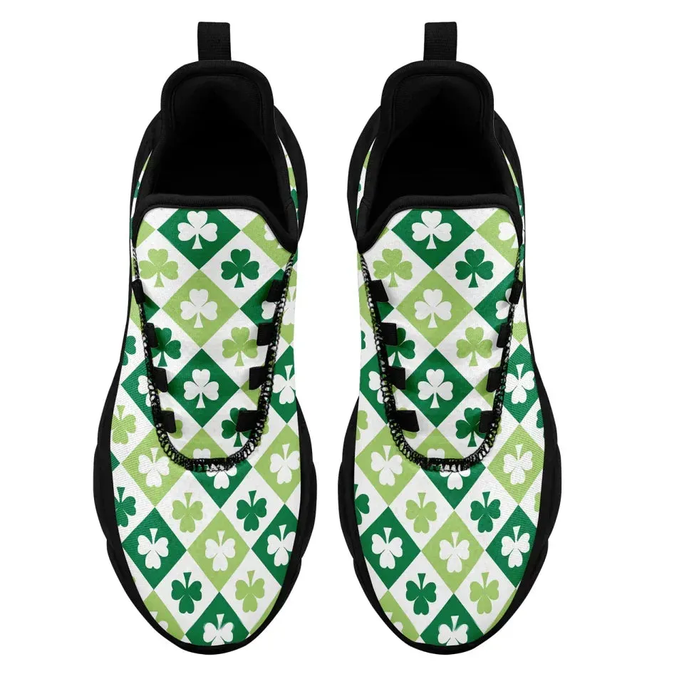 Personalized Leprechaun Lucky Sneakers, Custom Stylish St. Patrick’s Day Shoes, Comfortable Unisex Shoes