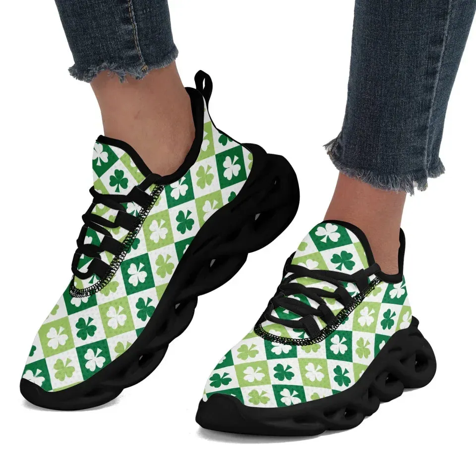 Personalized Leprechaun Lucky Sneakers, Custom Stylish St. Patrick’s Day Shoes, Comfortable Unisex Shoes