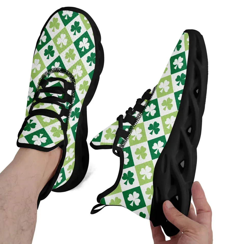Personalized Leprechaun Lucky Sneakers, Custom Stylish St. Patrick’s Day Shoes, Comfortable Unisex Shoes