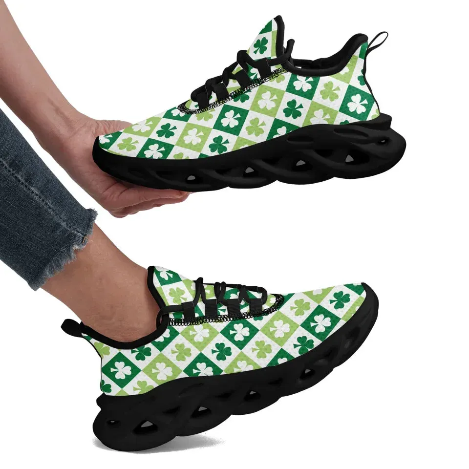 Personalized Leprechaun Lucky Sneakers, Custom Stylish St. Patrick’s Day Shoes, Comfortable Unisex Shoes