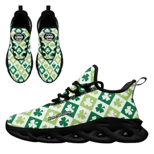 Personalized Leprechaun Lucky Sneakers, Custom Stylish St. Patrick’s Day Shoes, Comfortable Unisex Shoes
