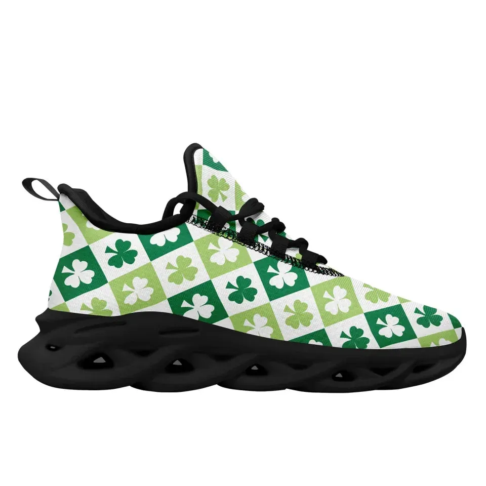 Personalized Leprechaun Lucky Sneakers, Custom Stylish St. Patrick’s Day Shoes, Comfortable Unisex Shoes