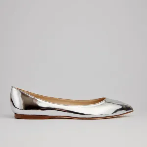 Raffa ballerina silver flat
