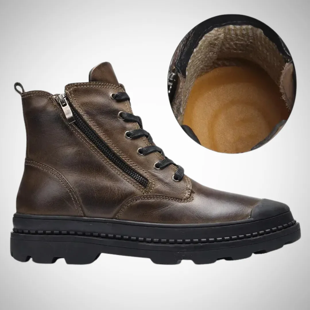 Roald Durable Fleece Vegan Leather Boots