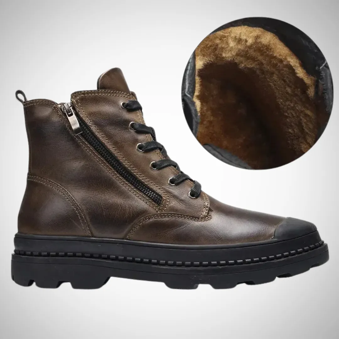Roald Durable Fleece Vegan Leather Boots