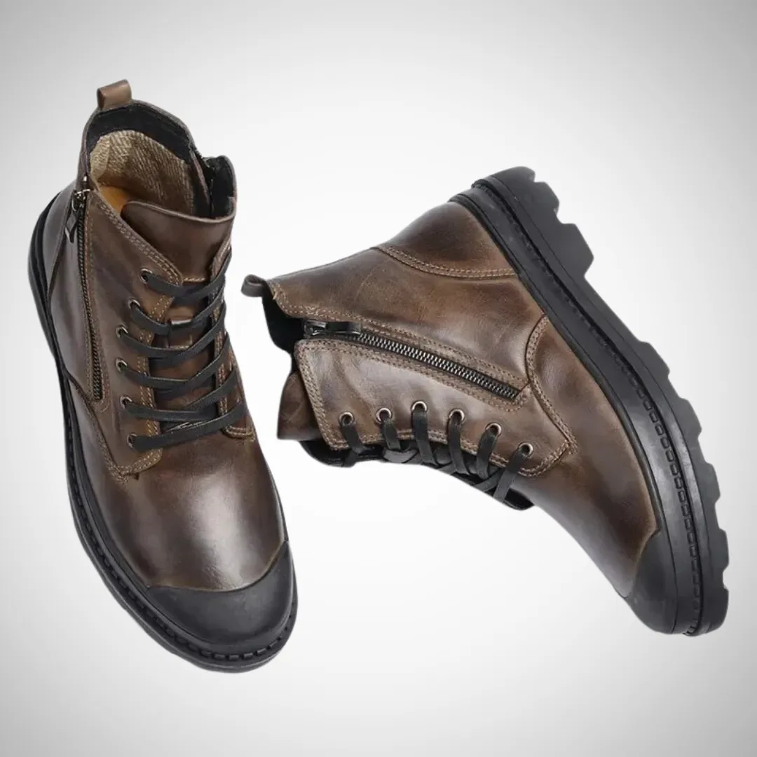 Roald Durable Fleece Vegan Leather Boots