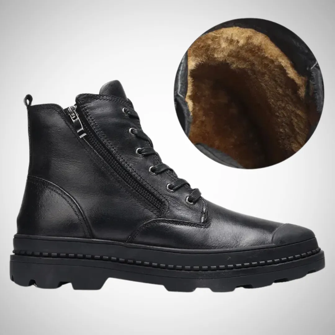 Roald Durable Fleece Vegan Leather Boots