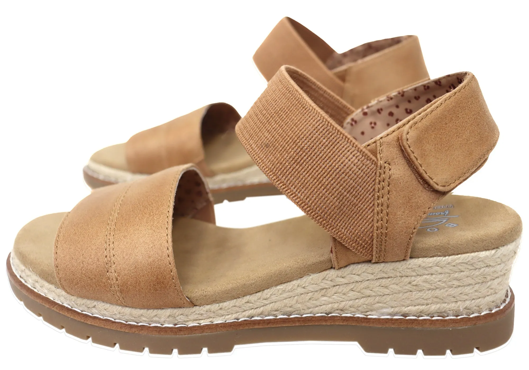 Skechers Womens BOBS Desert Chill Comfortable Memory Foam Sandals
