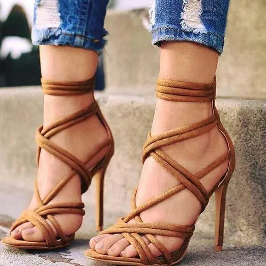 Strap Comfortable Summer High Heel Sandals