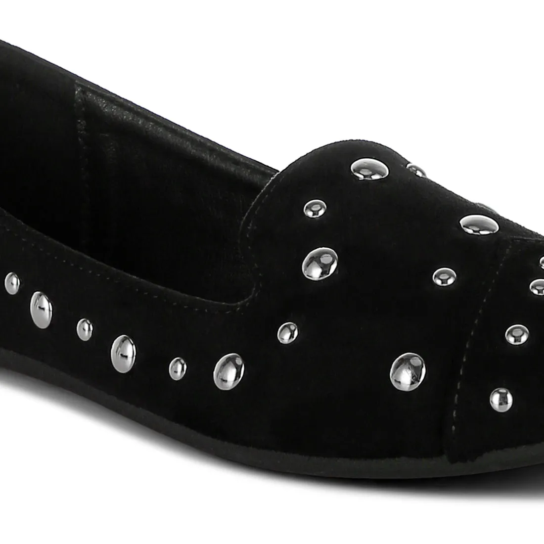 Stud Emebllished Ballet Flats