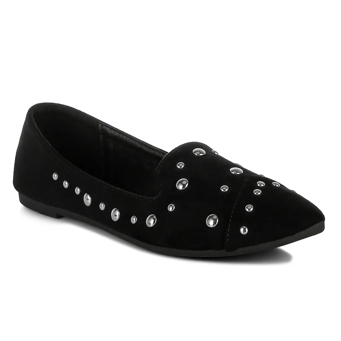 Stud Emebllished Ballet Flats