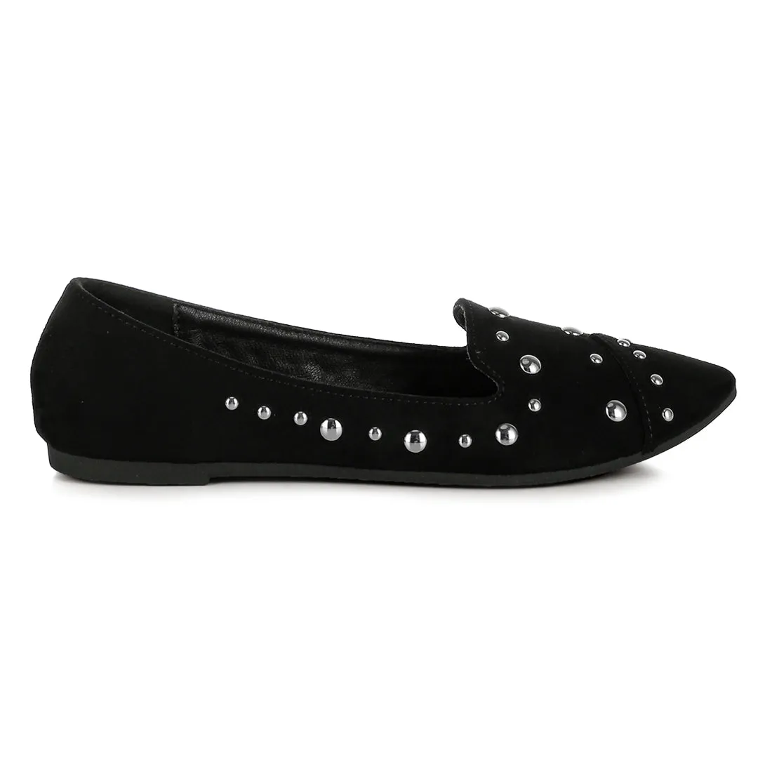 Stud Emebllished Ballet Flats