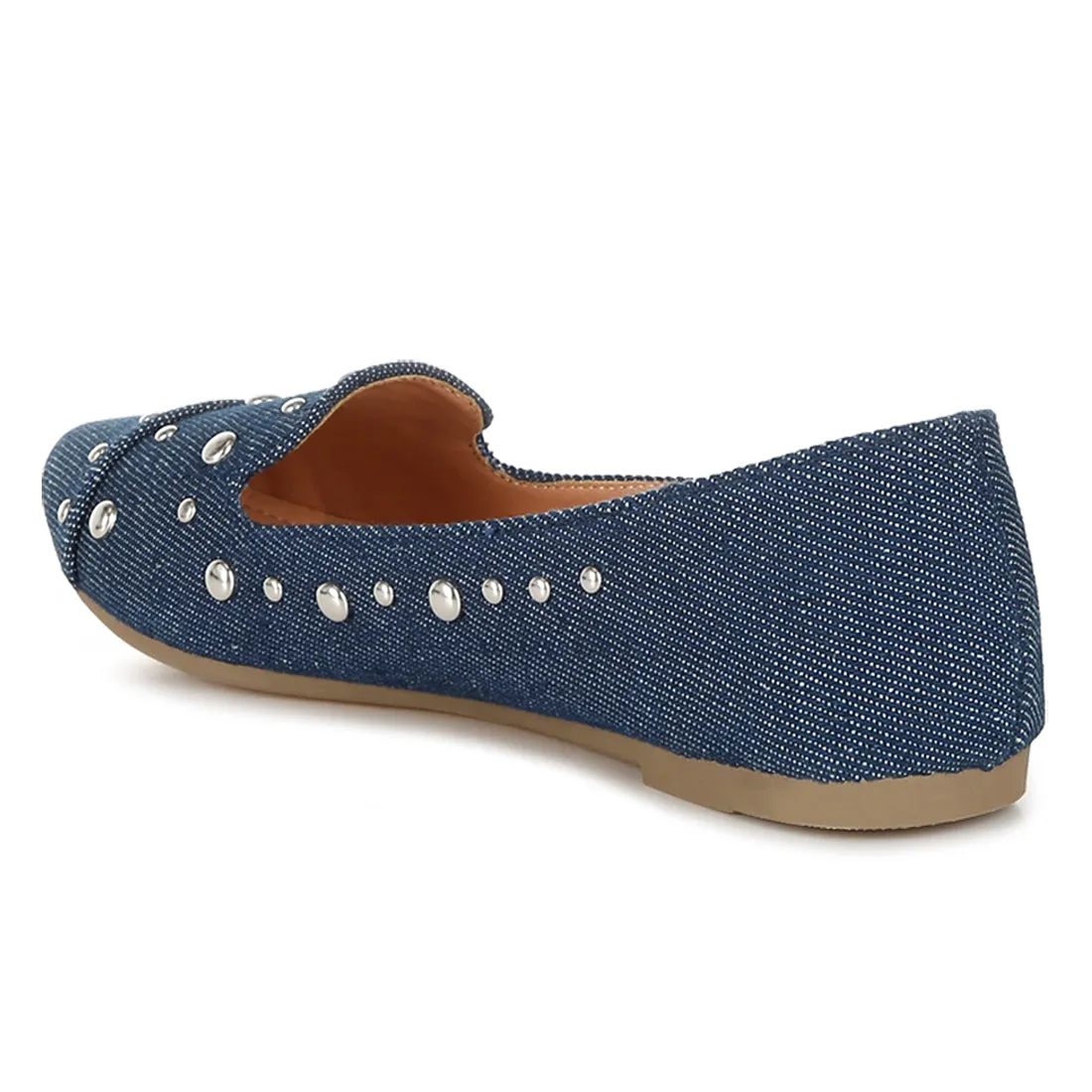 Stud Emebllished Ballet Flats