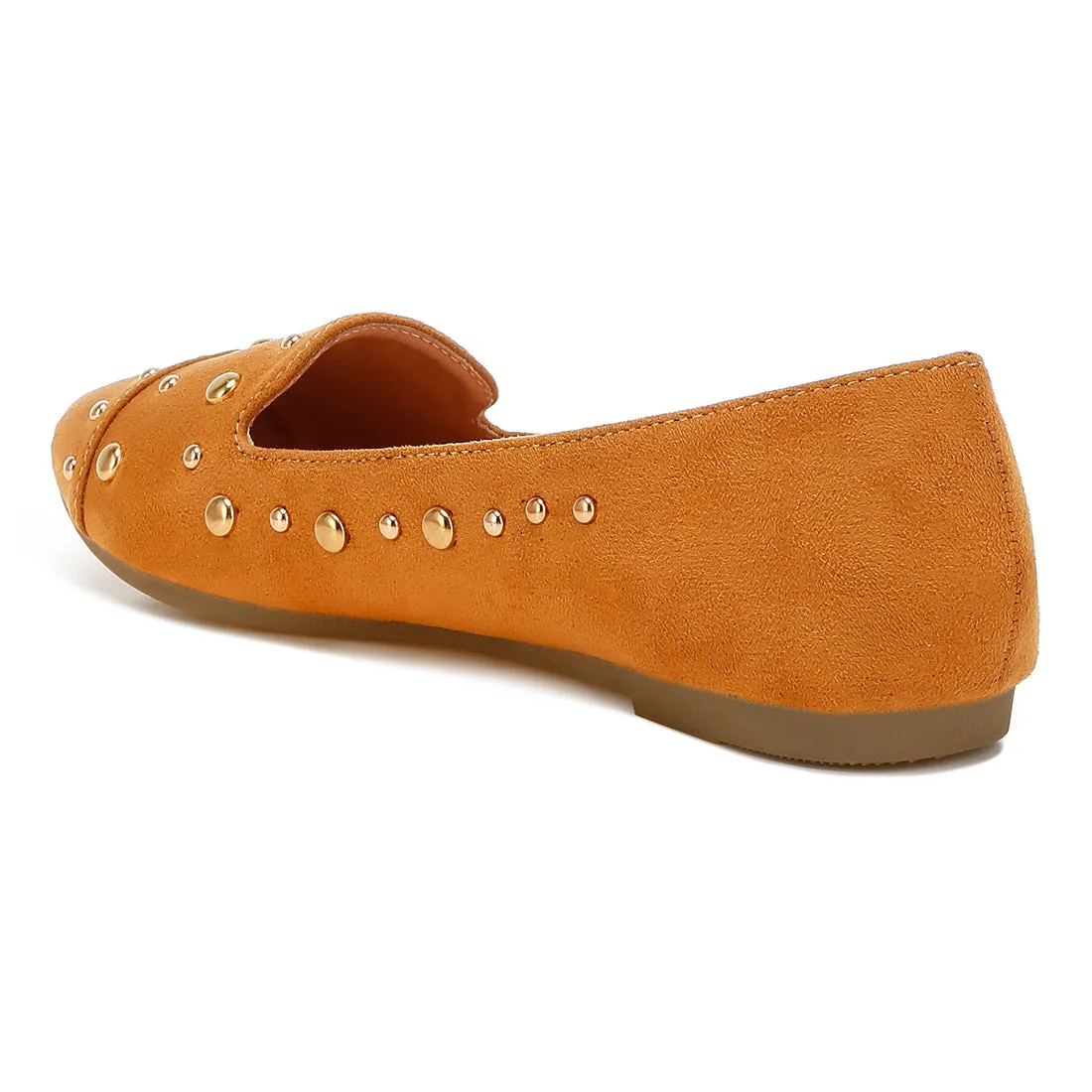 Stud Emebllished Ballet Flats
