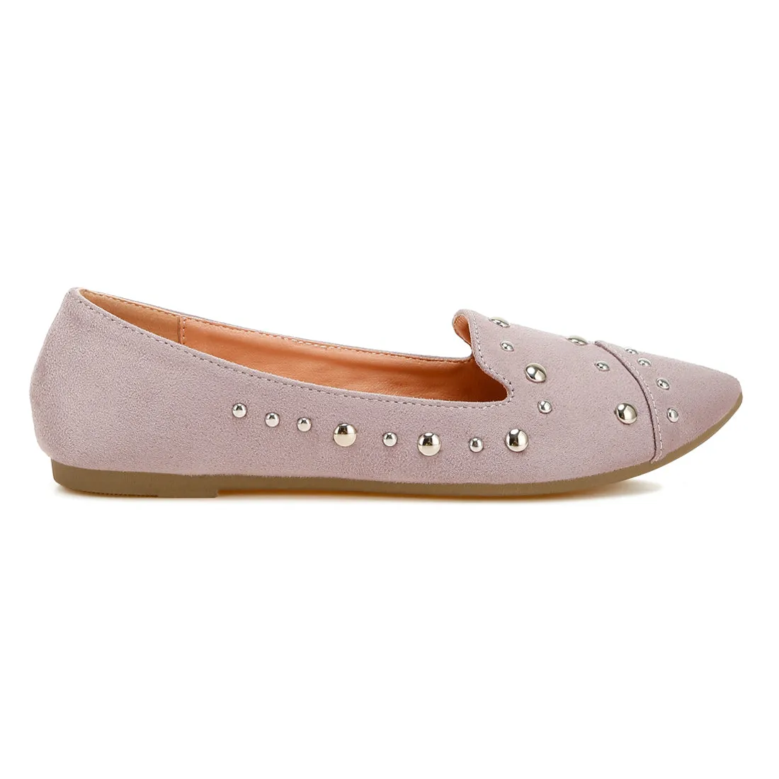 Stud Emebllished Ballet Flats