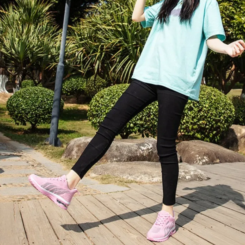 Trendy Mesh Fabric Running Sneakers