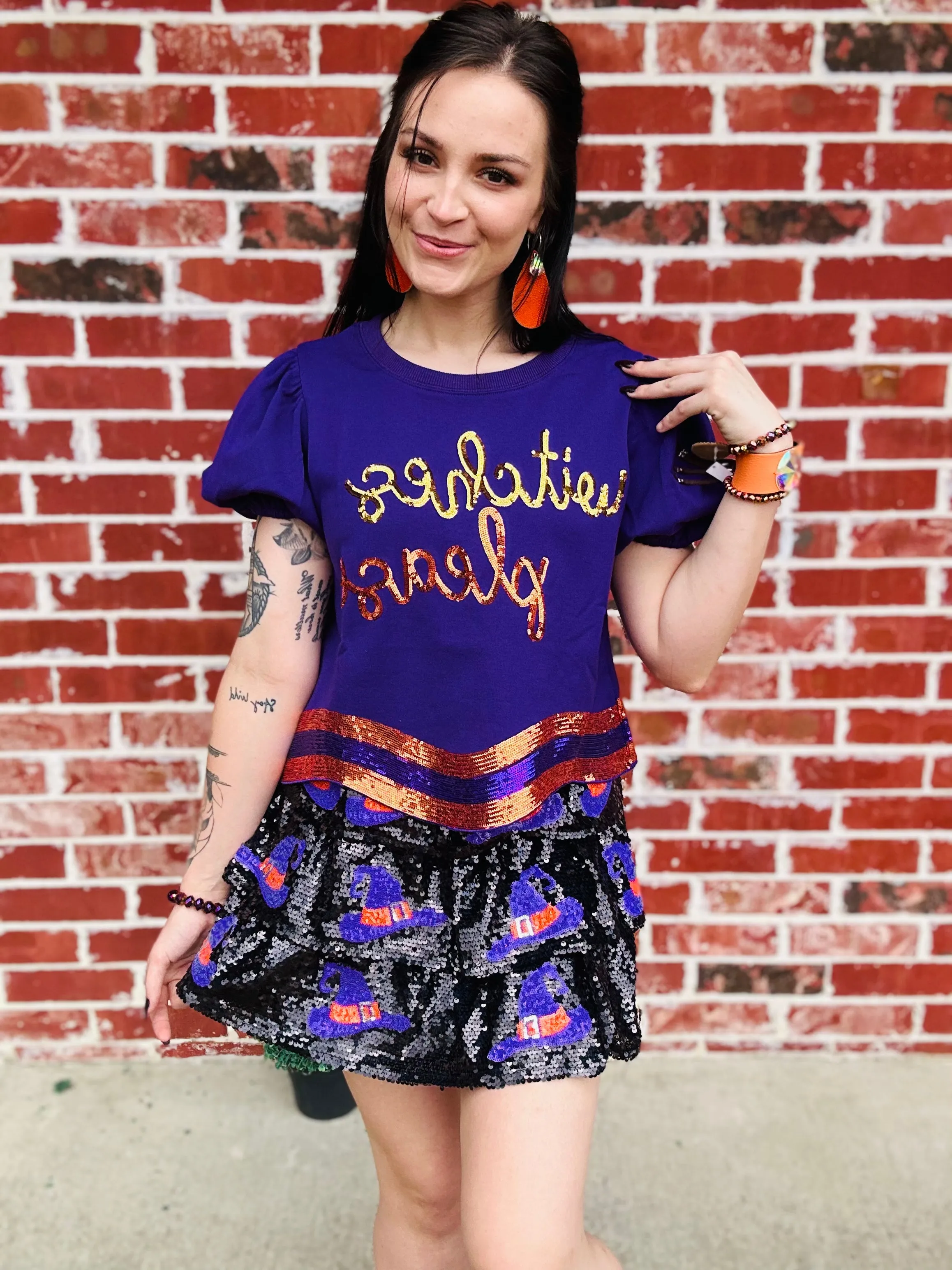 Witch Please Sequin Skirt