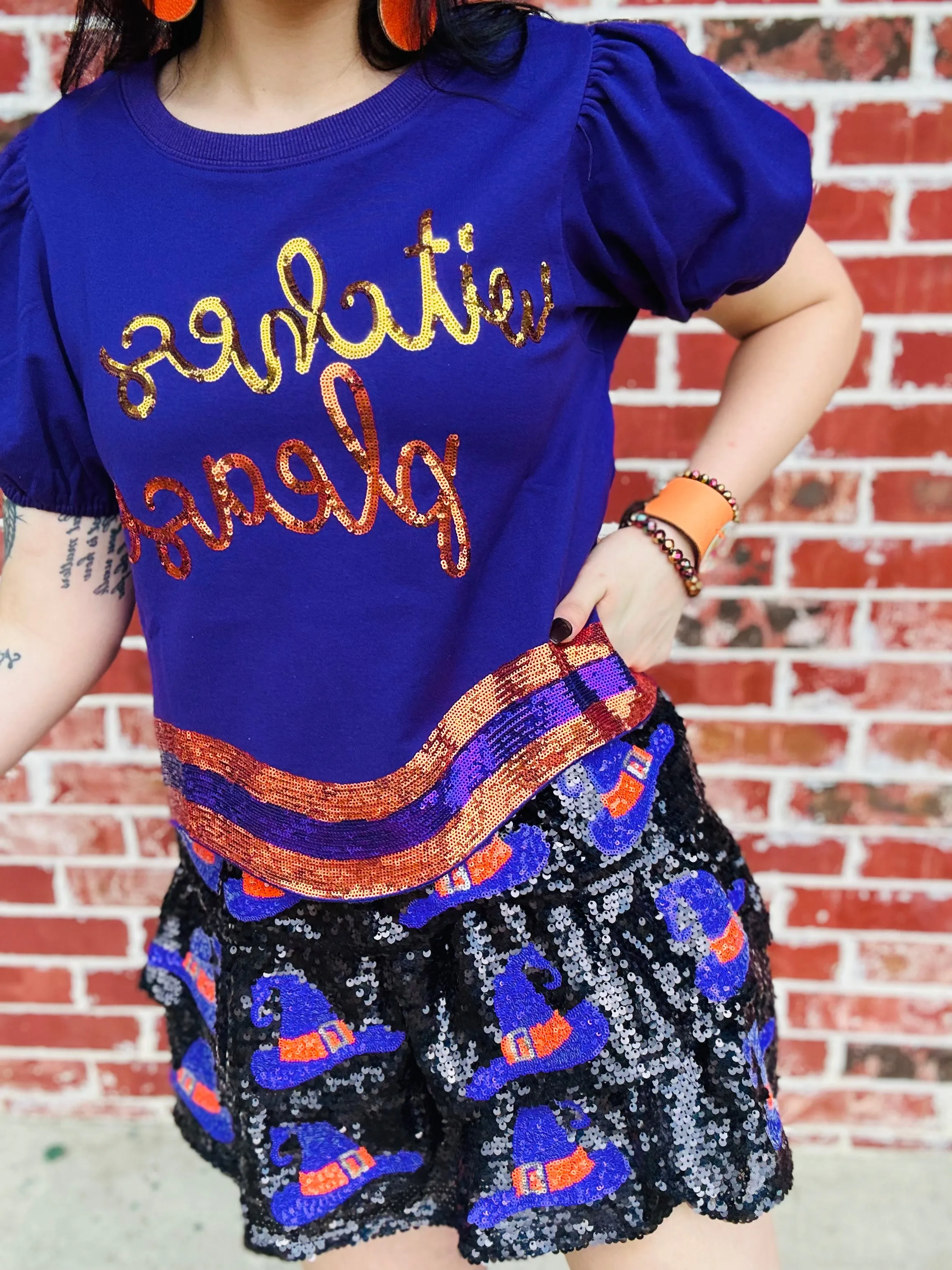 Witch Please Sequin Skirt