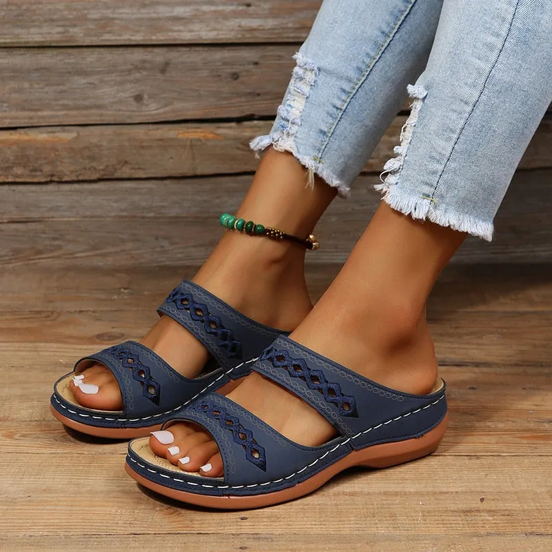 Women's Casual Slip-On Sandals | Comfortable Arch Support