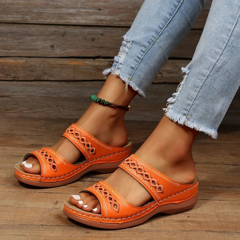 Women's Casual Slip-On Sandals | Comfortable Arch Support