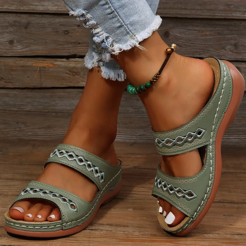 Women's Casual Slip-On Sandals | Comfortable Arch Support