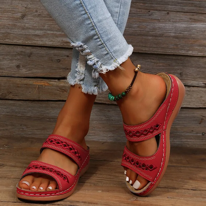 Women's Casual Slip-On Sandals | Comfortable Arch Support