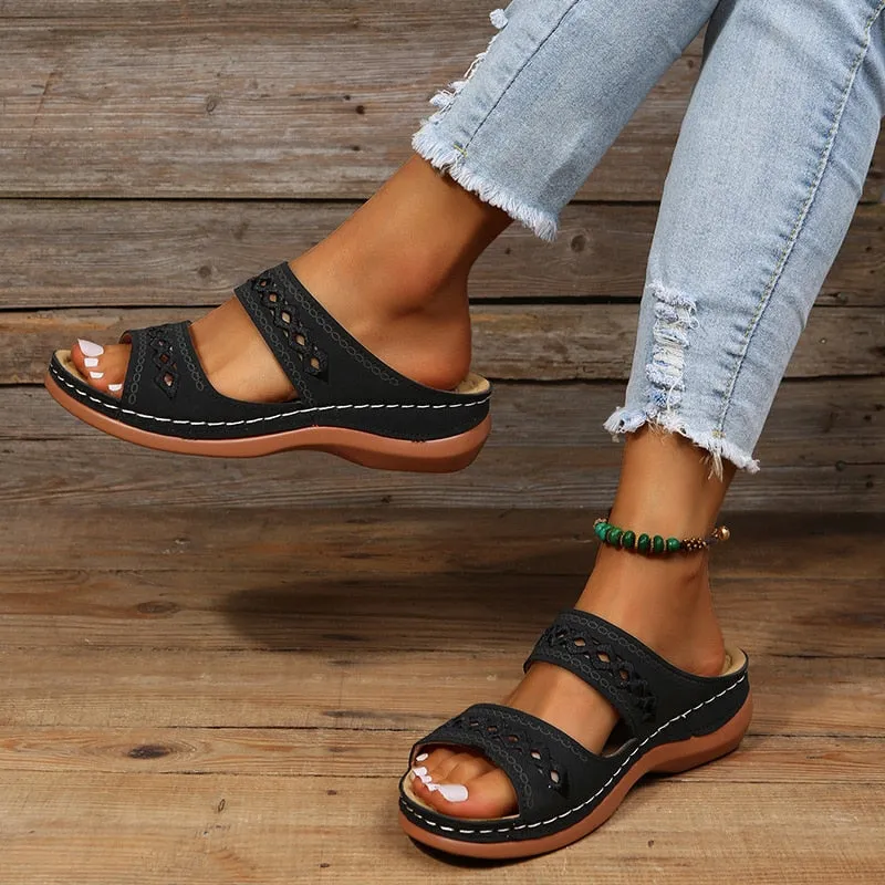 Women's Casual Slip-On Sandals | Comfortable Arch Support
