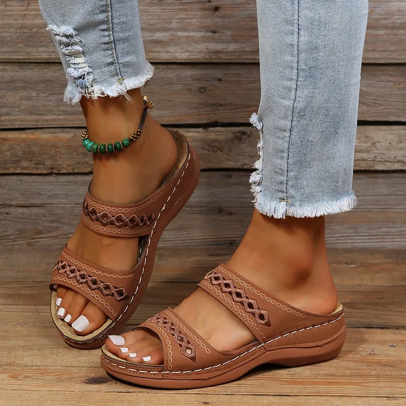 Women's Casual Slip-On Sandals | Comfortable Arch Support