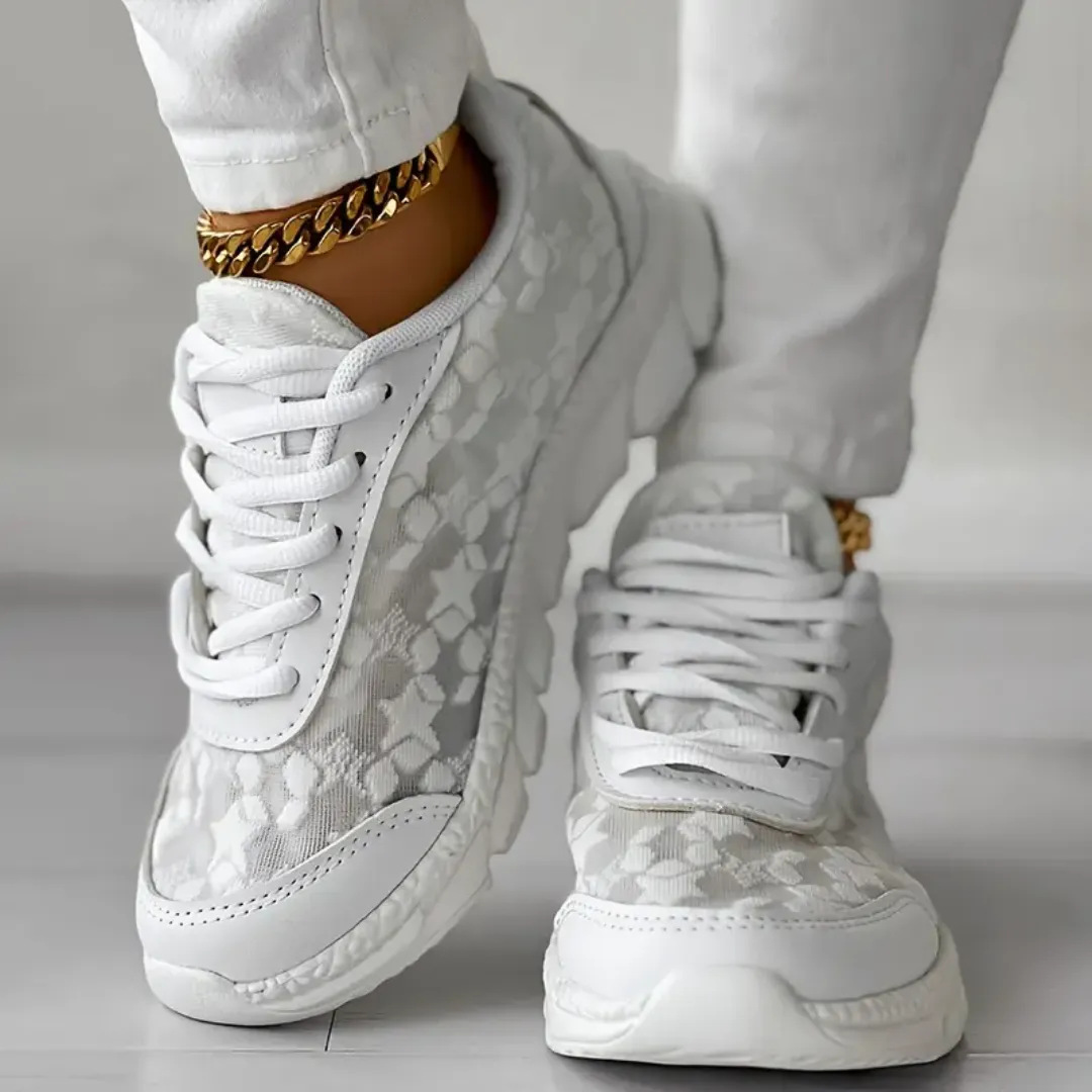 Women's Lace Mesh Sneakers | Stylish & Breathable