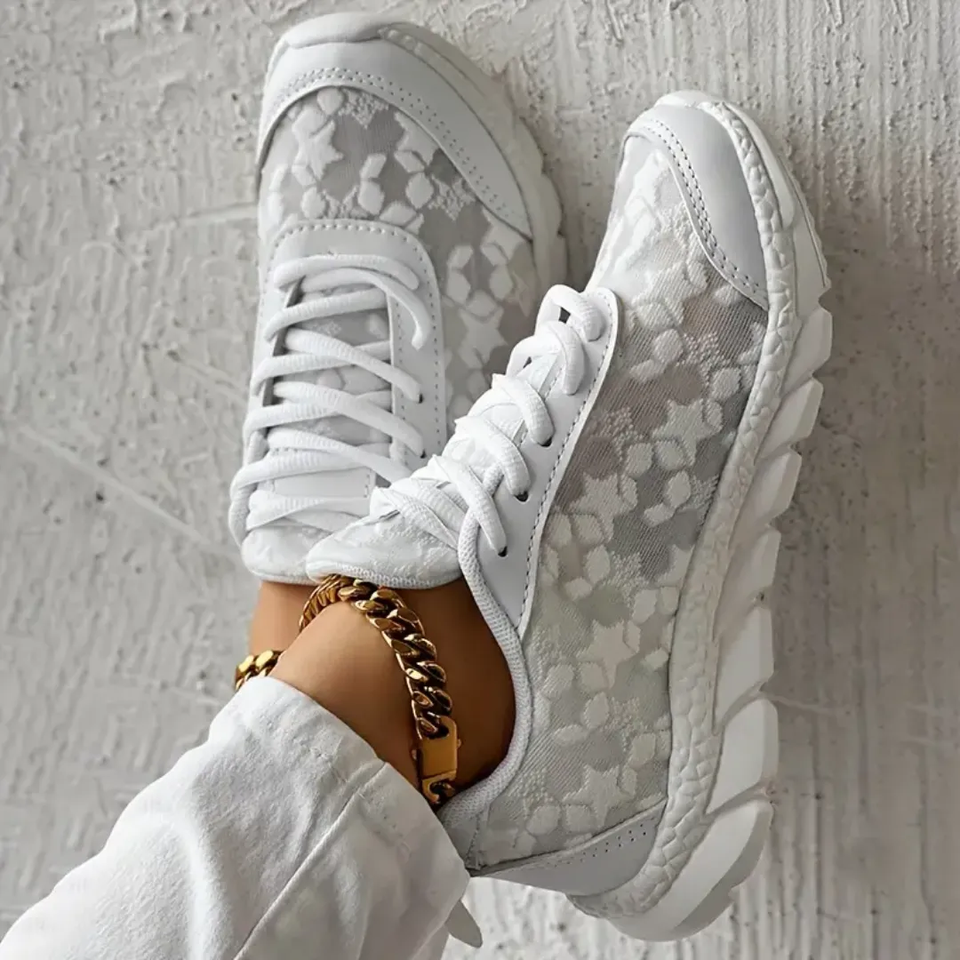 Women's Lace Mesh Sneakers | Stylish & Breathable