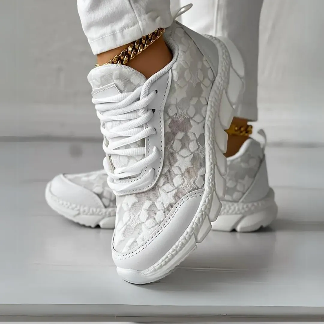 Women's Lace Mesh Sneakers | Stylish & Breathable