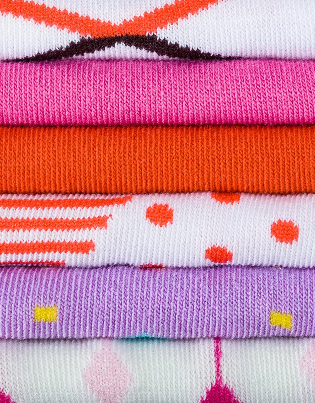 Womens Multicolor Ankle Socks 6 Pack