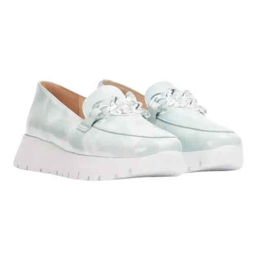 Wonders Platform Loafers - A-2405 - Blue