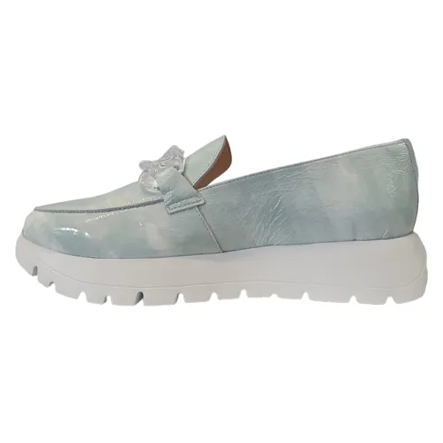 Wonders Platform Loafers - A-2405 - Blue