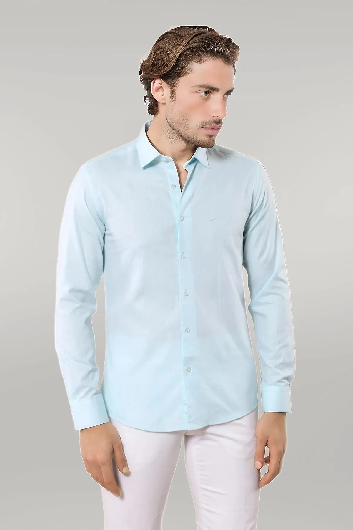 WSS Oxford Patterned Green Shirt  - Singen