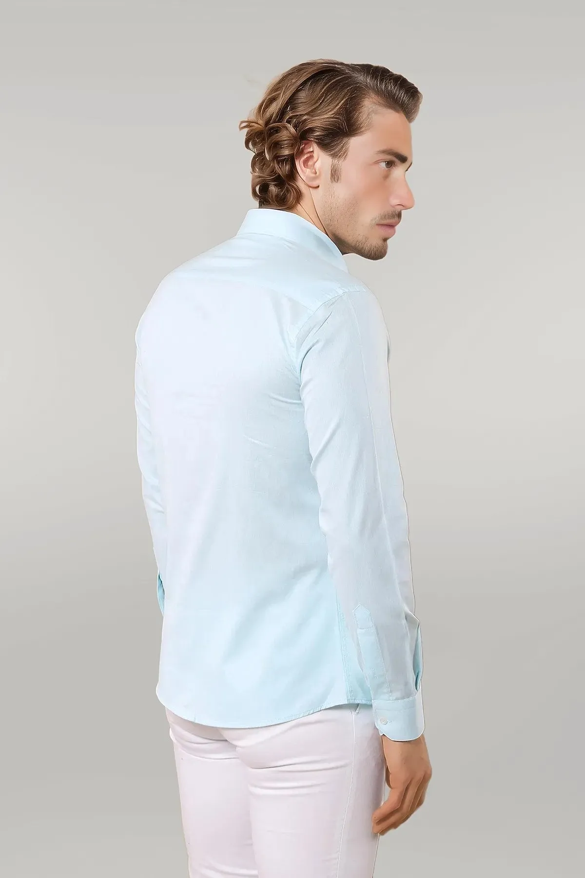 WSS Oxford Patterned Green Shirt  - Singen