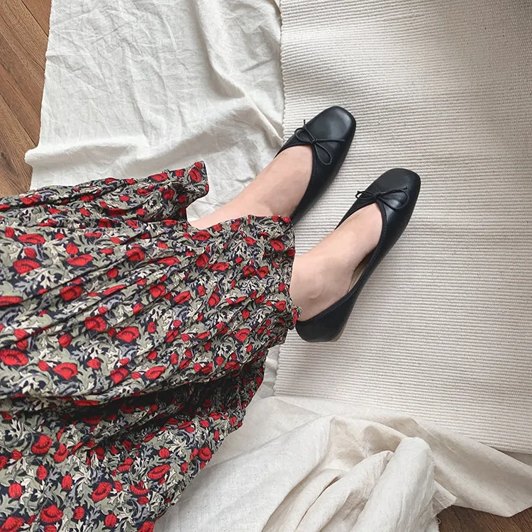 xiangtuibao Women Ballet Flat Shoes Comfortable Soft Boat Shoes Slip On Loafers Ballerina Shallow Slides  Round Toe Casual Flats